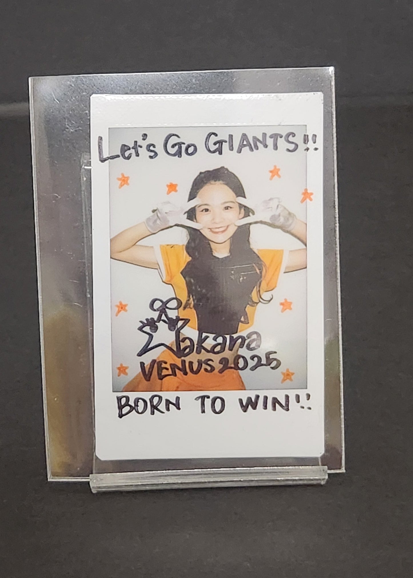 GIANTSVENUS 2025 森山和奏 BBM サイン入りチェキ 5/10
