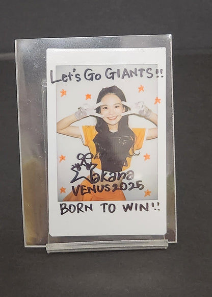 GIANTSVENUS 2025 森山和奏 BBM サイン入りチェキ 5/10