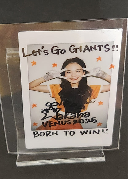 GIANTSVENUS 2025 森山和奏 BBM サイン入りチェキ 5/10