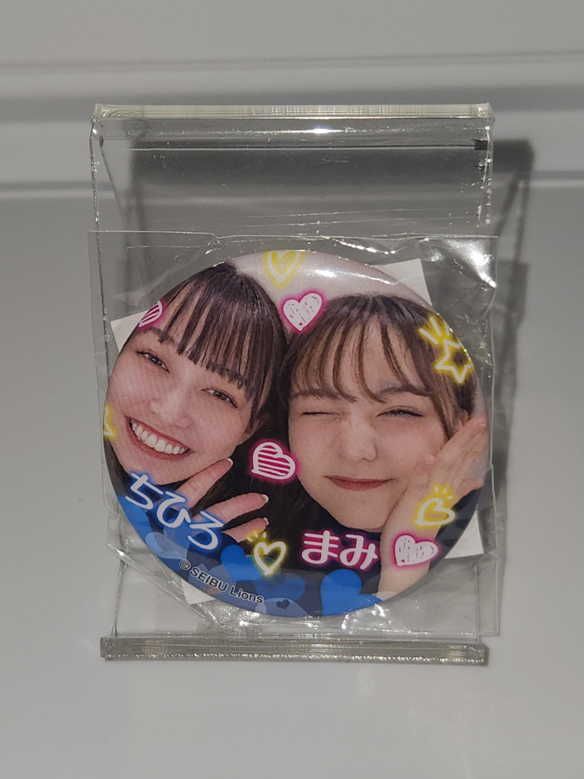 埼玉西武ライオンズ bluelegends CHIHIRO（ちひろ）・まみ 缶バッジ