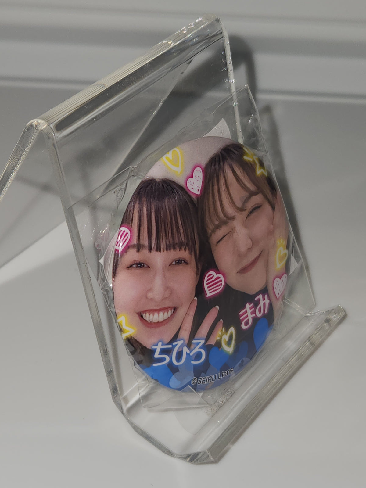 埼玉西武ライオンズ bluelegends CHIHIRO（ちひろ）・まみ 缶バッジ